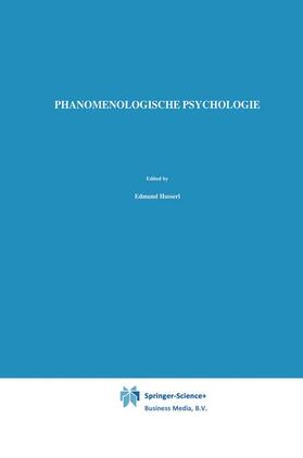 Biemel / Husserl |  Phänomenologische Psychologie | Buch |  Sack Fachmedien