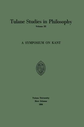Ballard / Barber / Feibleman |  A Symposium on Kant | Buch |  Sack Fachmedien
