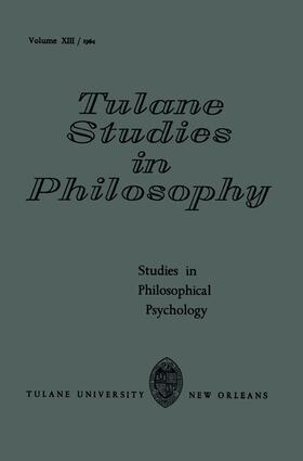 Feibleman / Lee / Reck |  Studies in Philosophical Psychology | Buch |  Sack Fachmedien
