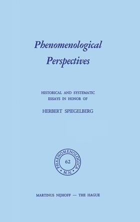 Bossert |  Phenomenological Perspectives | Buch |  Sack Fachmedien