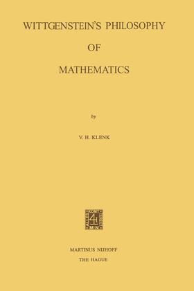 Klenk |  Wittgenstein¿s Philosophy of Mathematics | Buch |  Sack Fachmedien