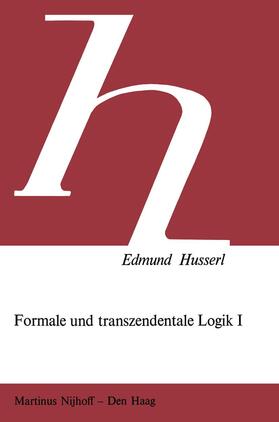 Janssen / Husserl |  Formale und Transzendentale Logik | Buch |  Sack Fachmedien
