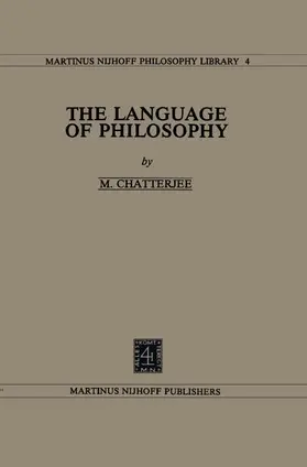 Chatterjee |  The Language of Philosophy | Buch |  Sack Fachmedien