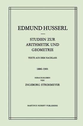 Strohmeyer / Husserl |  Studien zur Arithmetik und Geometrie | Buch |  Sack Fachmedien