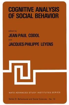 Codol / Leyens |  Cognitive Analysis of Social Behavior | Buch |  Sack Fachmedien