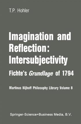 Hohler |  Imagination and Reflection: Intersubjectivity | Buch |  Sack Fachmedien