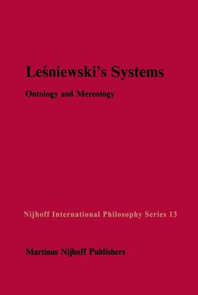 Rickey / Srzednicki |  Le¿niewski¿s Systems | Buch |  Sack Fachmedien