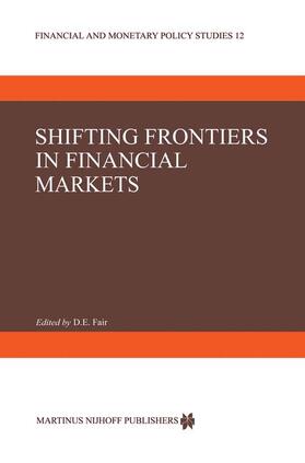 Fair |  Shifting Frontiers in Financial Markets | Buch |  Sack Fachmedien