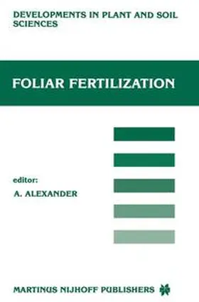 Alexander |  Foliar Fertilization | Buch |  Sack Fachmedien