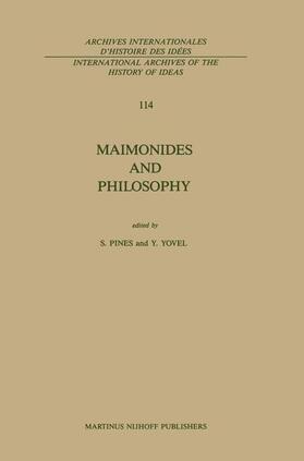 Yovel / Pines |  Maimonides and Philosophy | Buch |  Sack Fachmedien