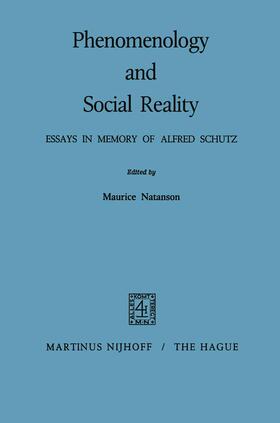 Natanson |  Phenomenology and Social Reality | Buch |  Sack Fachmedien