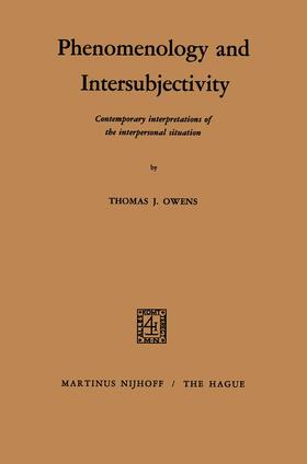 Owens |  Phenomenology and Intersubjectivity | Buch |  Sack Fachmedien