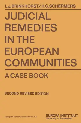 Schermers |  Judicial Remedies in the European Communities | Buch |  Sack Fachmedien