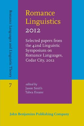 Smith / Ihsane |  Romance Linguistics 2012 | Buch |  Sack Fachmedien
