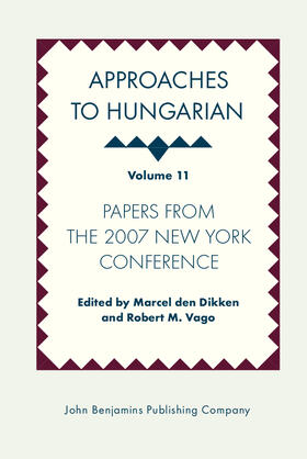 Dikken / Vago |  Approaches to Hungarian | Buch |  Sack Fachmedien