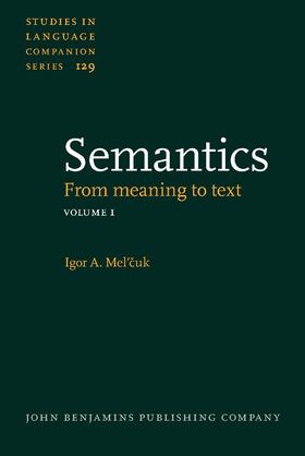 Mel’cuk / Beck / Polguère |  Semantics | Buch |  Sack Fachmedien