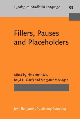Amiridze / Davis / Maclagan |  Fillers, Pauses and Placeholders | Buch |  Sack Fachmedien