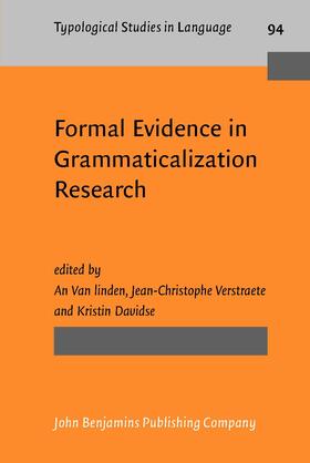 Van linden / Verstraete / Davidse |  Formal Evidence in Grammaticalization Research | Buch |  Sack Fachmedien