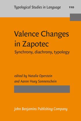 Operstein / Sonnenschein |  Valence Changes in Zapotec | Buch |  Sack Fachmedien