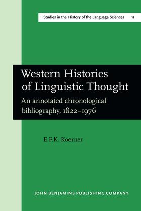 Koerner |  Western Histories of Linguistic Thought | Buch |  Sack Fachmedien