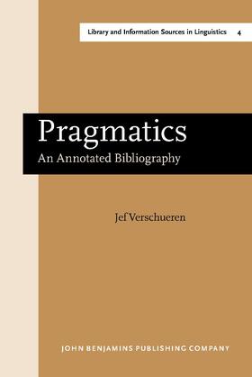 Verschueren |  Pragmatics | Buch |  Sack Fachmedien