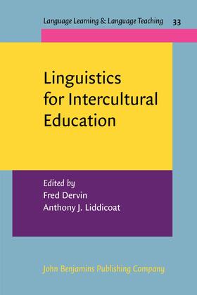 Dervin / Liddicoat |  Linguistics for Intercultural Education | Buch |  Sack Fachmedien