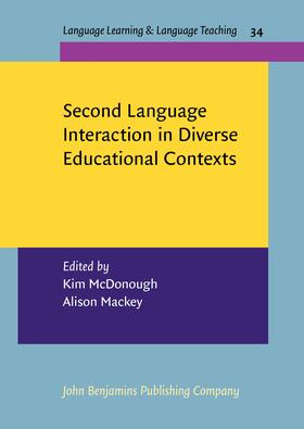 McDonough / Mackey |  Second Language Interaction in Diverse Educational Contexts | Buch |  Sack Fachmedien