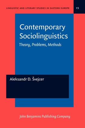 Švejcer |  Contemporary Sociolinguistics | Buch |  Sack Fachmedien