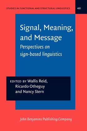 Reid / Otheguy / Stern |  Signal, Meaning, and Message | Buch |  Sack Fachmedien