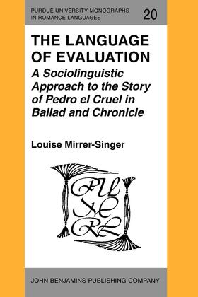 Mirrer-Singer |  The Language of Evaluation | Buch |  Sack Fachmedien
