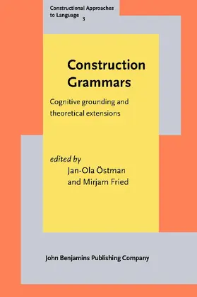 Östman / Fried | Construction Grammars | Buch | 978-90-272-1826-1 | sack.de