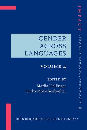 Hellinger / Motschenbacher |  Gender Across Languages | Buch |  Sack Fachmedien