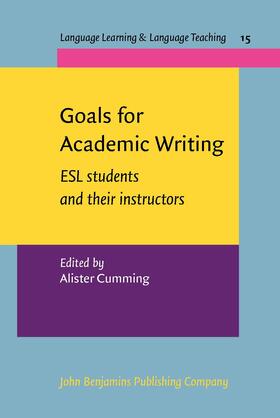 Cumming |  Goals for Academic Writing | Buch |  Sack Fachmedien