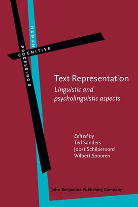Sanders / Schilperoord / Spooren |  Text Representation | Buch |  Sack Fachmedien