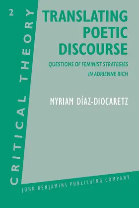 Díaz-Diocaretz |  Translating Poetic Discourse | Buch |  Sack Fachmedien