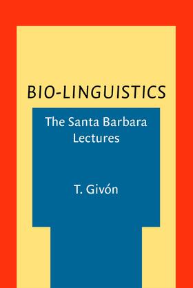 Givón |  Bio-Linguistics | Buch |  Sack Fachmedien