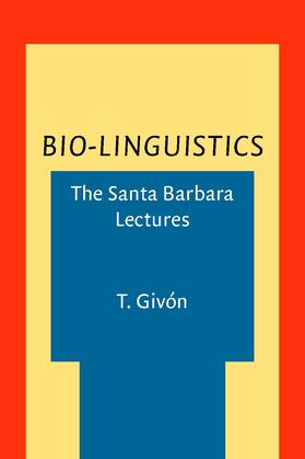 Givón |  Bio-Linguistics | Buch |  Sack Fachmedien