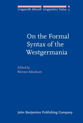 Abraham |  On the Formal Syntax of the Westgermania | Buch |  Sack Fachmedien