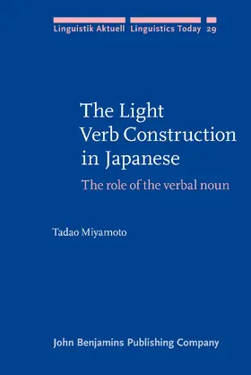 Miyamoto |  The Light Verb Construction in Japanese | Buch |  Sack Fachmedien