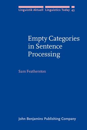 Featherston |  Empty Categories in Sentence Processing | Buch |  Sack Fachmedien