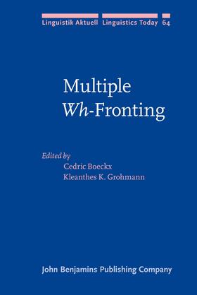 Boeckx / Grohmann |  Multiple Wh-Fronting | Buch |  Sack Fachmedien
