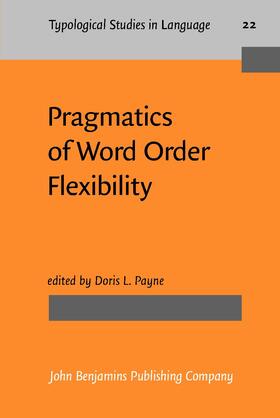 Payne |  Pragmatics of Word Order Flexibility | Buch |  Sack Fachmedien