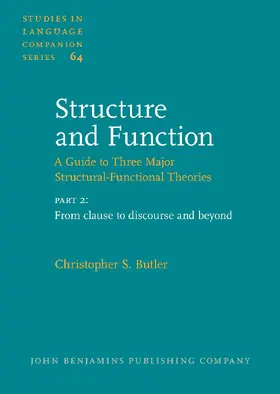 Butler | Structure and Function &#8211; A Guide to Three Major Structural-Functional Theories | Buch | 978-90-272-3071-3 | sack.de