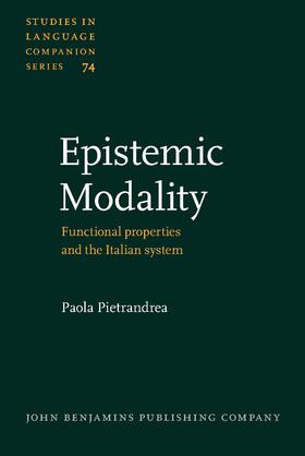 Pietrandrea |  Epistemic Modality | Buch |  Sack Fachmedien