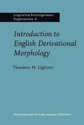 Lightner |  Introduction to English Derivational Morphology | Buch |  Sack Fachmedien