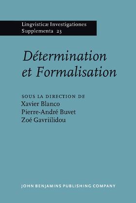 Blanco / Buvet / Gavriilidou |  D&#233;termination et Formalisation | Buch |  Sack Fachmedien