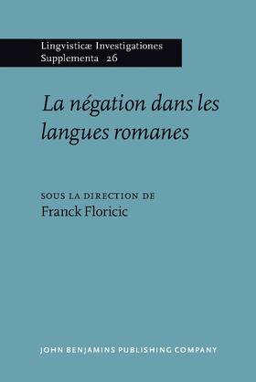 Floricic |  La négation dans les langues romanes | Buch |  Sack Fachmedien
