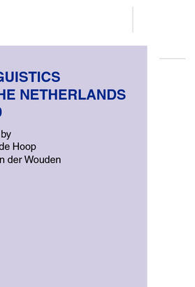 Hoop / Wouden |  Linguistics in the Netherlands 2000 | Buch |  Sack Fachmedien