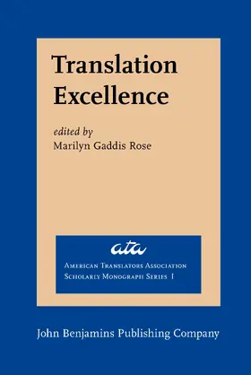 Gaddis Rose |  Translation Excellence | Buch |  Sack Fachmedien