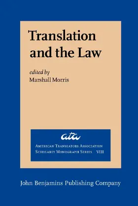 Morris |  Translation and the Law | Buch |  Sack Fachmedien